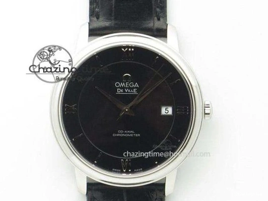 0319 Unisex Planet Ocean Master Chrono 45mm SS OM 1:1 Best Edition Black Dial On Black Rubber Strap A 8171